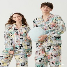 커플잠옷긴팔디즈니