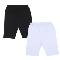 원이가게 아동 유아 어린이 베이직 무지 기본 면스판 속바지 5부 레깅스