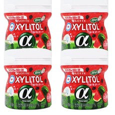 롯데 자일리톨알파수박용기86G x4, 단일상품