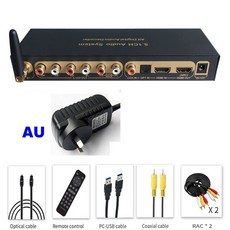 4K HDMI 호환 오디오 추출기 7.1CH LPCM 멀티 채널 DAC RAC 디지털-아날로그 변환기 앰프/스피커/스마트 T, 03 AU plug - ifigobar