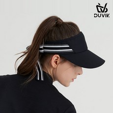 듀빅 여성 리본 테이프 포인트 썬바이저 DC2WAP001BK, 블랙