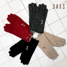 [갤러리아] 닥스닥스핸드백 [20FW/선물포장] 강아지 자수 울 스마트폰 터치 여성장갑 4color