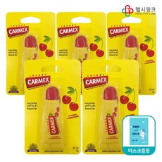 카멕스 모이스처라이징 립밤 튜브형, 5개, 체리