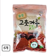 유성 한식용 고춧가루, 1kg, 6개