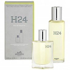 에르메스 H24 오 드 뚜왈렛 앤 리필, 1개, 30ml