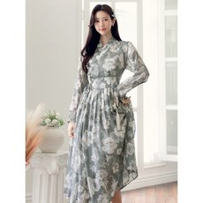 시크라인 미드미 생활한복 철릭 원피스 빅사이즈 나들이룩 모임룩 명절_P347141286