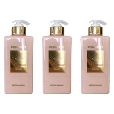1+1+1 포맨트 올인원 퍼퓸샤워 코튼메모리 바디워시 500ml, 3개