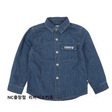 NC 충장점 리바이스키즈//아동 주니어//V241SH326P MB 레터링로고데님셔츠