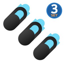 아이티플러스 휴대폰 웹캠 커버 가리개, 블랙 3P