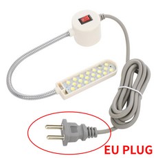 LED 산업용 재봉틀 조명 램프 의류 기계 액세서리 작업 360 ° 유연한 구즈넥 102030, EU Plug_10LEDS, 1개