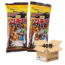 꾀돌이 40g x 40봉[광일제과]/추억의과자 문방구 불량식품 주전부리 대용량, 40개