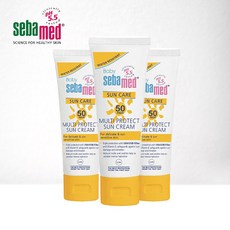 [세바메드] 베이비 선크림 SPF50+ 75ml x3, 3개