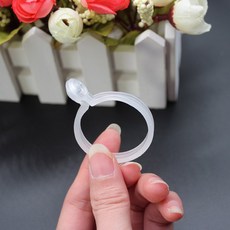 커튼링 내구성 좋은 PVC 연결 고리, T01-투명한 프리미엄 3.5CM(20개)