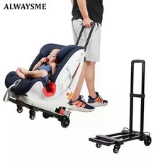 ALWAYSME 경량 및 휴대용 아기 어린이 카시트 여행용 카트 유모차 바퀴 4 개 전용 ISO FIX 벨트 미포함