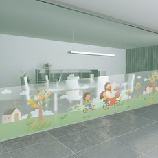 창문교회시트지