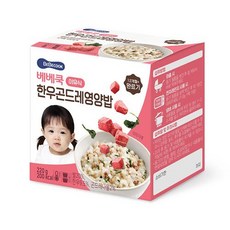 베베쿡 이유식 한우곤드레영양밥 220g, 1개 - 맘마밀소고기