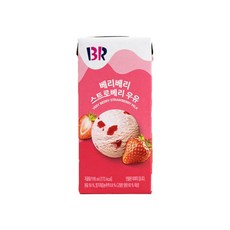 BR배스킨라빈스 베리베리스트로베리우유 팩우유 190ml x 3개