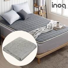 이노크아든 EMF 항균 전기매트 보드라이트 블랙 싱글 더블 워셔블 안심 온열매트 좌우 분리난방 전기장판 전기요, 03.보드라이트 블랙_더블 분리난방, 상세 참조