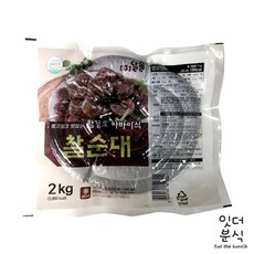 (주)달솔 함경도 아바이식 찰순대 2kg 당일생산 국내산소창 순대전골 순대볶음, 1개