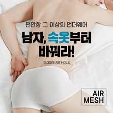 데일리데코 남성 아이스 에어메쉬 드로즈 기능성 스판 쿨 남자 팬티