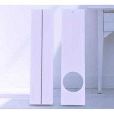 에어컨 창 배플 확장 세트 창문 창틀 보조샤시 앵글 PVC 다기능 배기 덕트 설치키트 액세서리, 3. 1.8m-1.35m 접이식