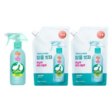 온더바디 발을씻자 코튼풋샴푸 385ml 자몽 1개 리필 500ml 2개