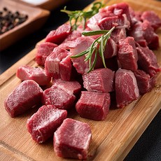 (오늘출발무배)쉽슐랭 냉동 양깍두기 양꼬치큐브+양념소스4종 증정, 1개, 2kg