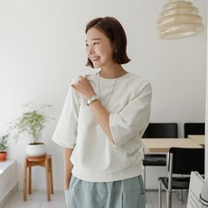 [조아맘] 라글란 맨투맨 5부 티 JT05335