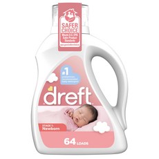 Dreft Stage 1: Newborn Hypoallergenic Liquid Baby Dreft Stage 1: 모두 저자극성 액상 모두 세탁 세제(HE) 모두 모두 또, 92 Fl Oz (1팩), 1개, 2.721kg