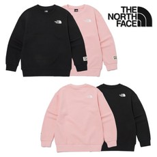 [매장정품] 노스페이스 키즈 에센셜 스웻셔츠 봄 가을 아동 맨투맨 남아 여아 면 티셔츠