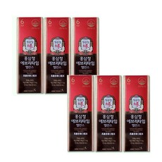 정관장 6년근 홍삼정 에브리타임 스틱 밸런스 60세트 600ml+쇼핑백 골프 여행 추석 설 명절 선물세트(보자기포함), 300ml, 2개