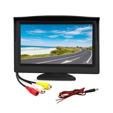 AHD IPS 모니터 안전 주차 반전 HD 스크린 자동차 12LED 차량 카메라 리버스 5 인치 RV 액세서리, 01 A