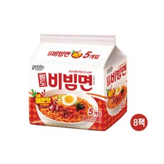 팔도비빔면 매운맛 멀티팩(130gx5입), 8개