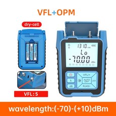 SAIVXIAN 올인원 미니 광학 파워 계량기 시각적 결함 로케이터 네트워크 테스트 광섬유 10mW VFL, 02 파란, 02 5 VFL and OPM