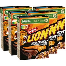 Nestle Lion Triple Crunchy 네슬레 라이언 트리플 크런치 솔티드 캐러멜 초콜릿 300g 5팩