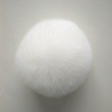 리즈너블샵 뽀글이 백 9cm 굵기 달 토끼털 볼 부품 밍크 방울 렌터카 키 홀더 DIY 소재 핸드메이드