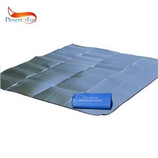 Almofada à prova de umidade deserto fox dupla-face folha de alumínio dobrável cobertor para piqueniq, 150x200 cm