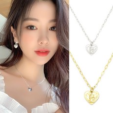워너비스톤 큐피트를 모티브로한 하트쉐입의 체인 목걸이