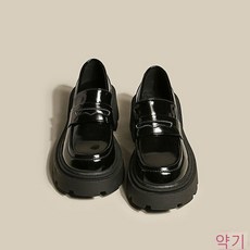 KORELAN밀레퍼드 여성 브라운 2022년 미니 구두 여성 봄 가을 두꺼운 굽 라이트 싱글 슈즈 트렌드