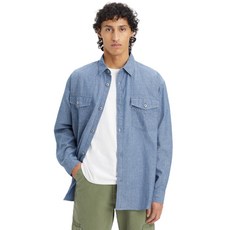 SILVERTAB (TM) A5767-0001 BLUE WORN IN [리바이스] 셔츠 실버 탭 웨스턴 셔츠 긴 소매