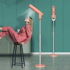 스탠딩드라이기 각도조절 블랙 업소용 업라이트 드라이어 핸즈프리 거치대 스탠딩, 1개, 220V