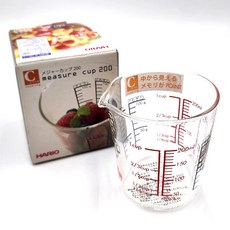 일제 하리오 계량컵 HARIO measure cup (200ml), 1개
