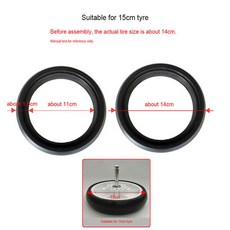 유모차 휠 어 커버 13.5/15/15 ~ 17/18 20/23.5CM YOyO YOya YOyaplus STOkke XplOry V3 V4 악세사리, 1개