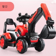 고고샵 어린이 유아 전동 포크레인 승용 자동차 어린이장난감완구 장난감완구, 빨강