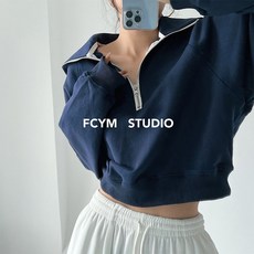나혼자산다 538회 박나래 스타일 하프 지퍼 반집업 크롭 니트 스웨터 셔츠 맨투맨 패션 옷