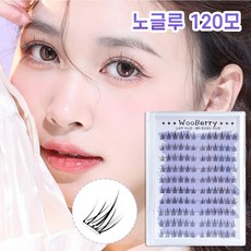 우베리 노글루 속눈썹 자연스러운 속눈썹연장 풀이 필요없는 속눈썹 10줄 120모 대용량 아이래쉬, 1개, L-02