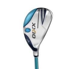 던롭 XXIO 젝시오 12 하이브리드 MP1200L 카본 여성 골프클럽, H5 로프트: 25도, A + 블루