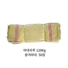 수입마대 마대자루 폐기물 낙엽 땅콩 쓰레기 정마대 120Kg 100x123cm, 50개 - 오막포대여