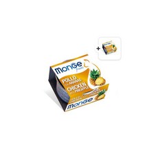 [네이버단독1+1][CAT] 몬지 후르츠 치킨 & 파인애플 80g (1Box 24개입+1Box 24개입), 치킨 & 파인애플1+1BOX(25.3.21), 48개