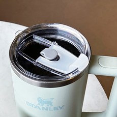 스탠리 호환 텀블러 뚜껑 591 887 퀜처 누수방지 캡 교체 스텐 빨대 컵, 중형(8.6cm), 1개